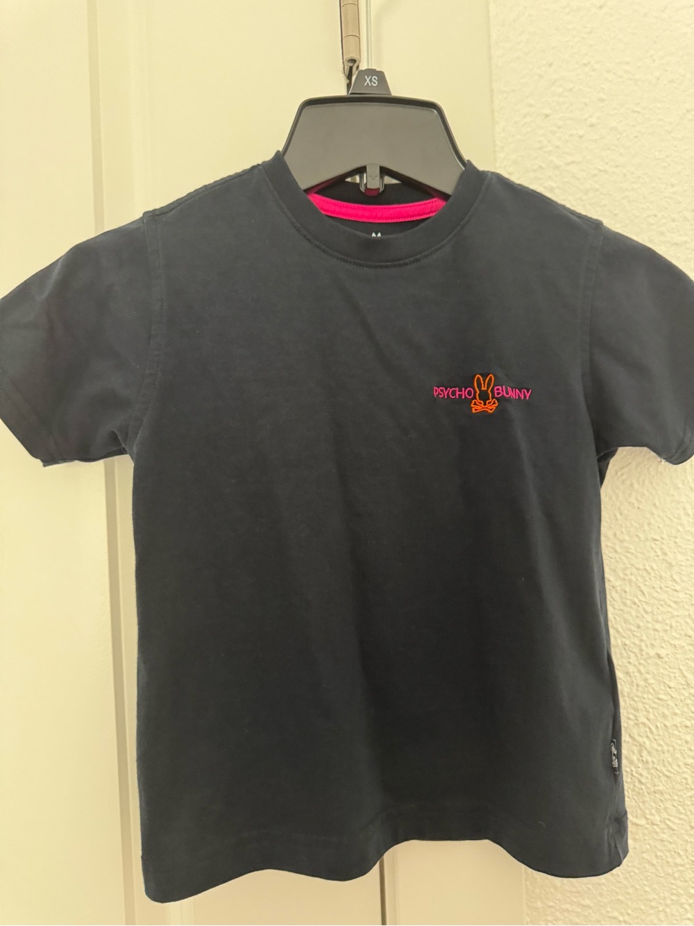 Psycho Bunny Kids Navy Short-Sleeve Logo Tee Size 5-6 XS